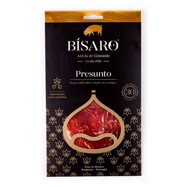 Picture of Bisaro Pork Cured Ham 30m Gran Reserva Sliced