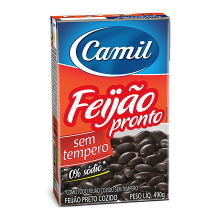 Imagem de Feijao Camil Cozido Preto Sem Tempero Tp