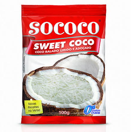 Imagem de Coco Ralado Em Flocos Adocado Sococo