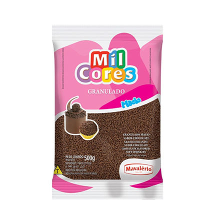 Imagem de Mavalerio Confeito Granulado Macio Sabor Chocolate Ref:4270