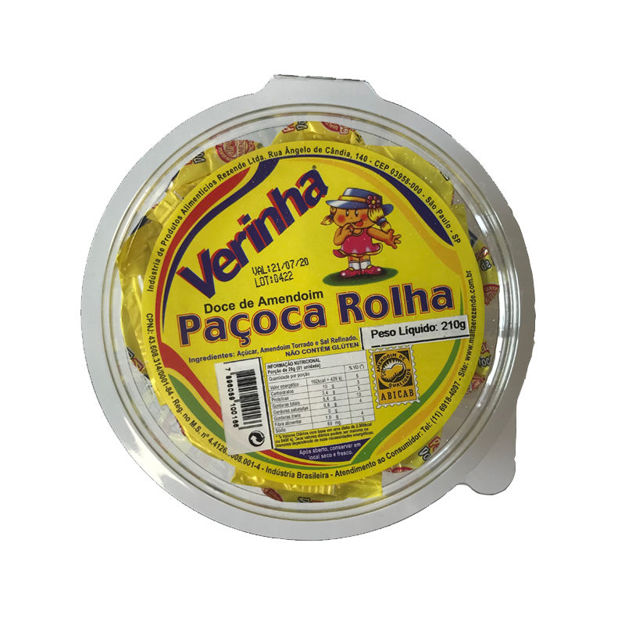 Imagem de Pacoca Rolha Tradicional Verinha 210g