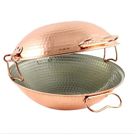 Imagem de Cataplana De Cobre Martelado 21cm