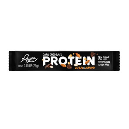 Imagem de Regina Protein Chocolate Preto Cereal Amendoa Barra 