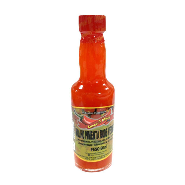 Imagem de Molho De Pimenta Do Bode Vermelha Aroma D'minas