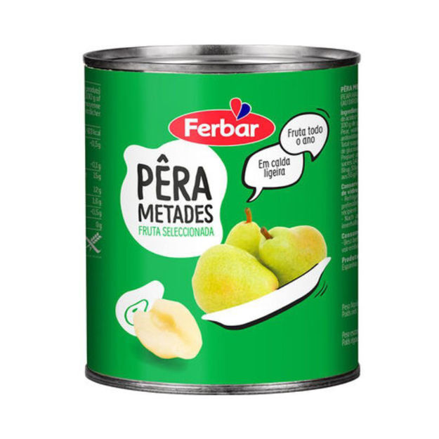 Imagem de Pera Em Calda Metades Ferbar Lata