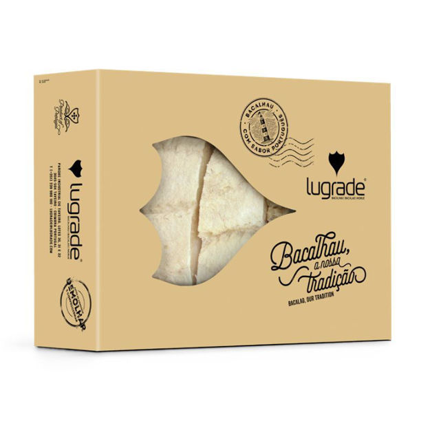 Imagem de Bacalhau Salgado Seco Cortado Posta Especial Noruega Lugrade (ref:35247) Display Box