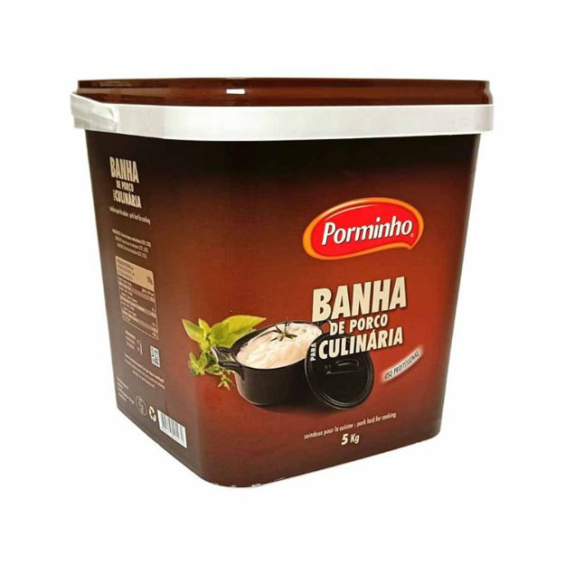 Imagem de Banha de Porco Porminho Balde 5Kg