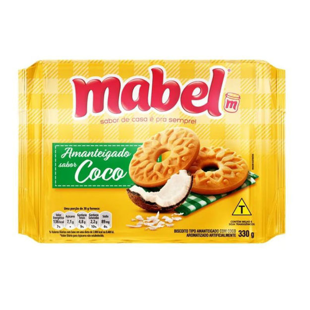 Imagem de Rosquinha de Coco Amanteigado Mabel 300g