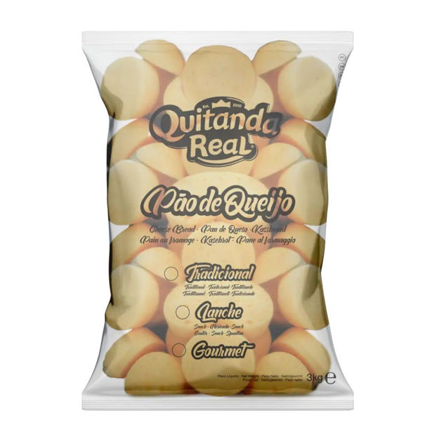 Picture of Cheese Bread Super Lunch Raw Quitanda Real (130g) Saco 3Kg