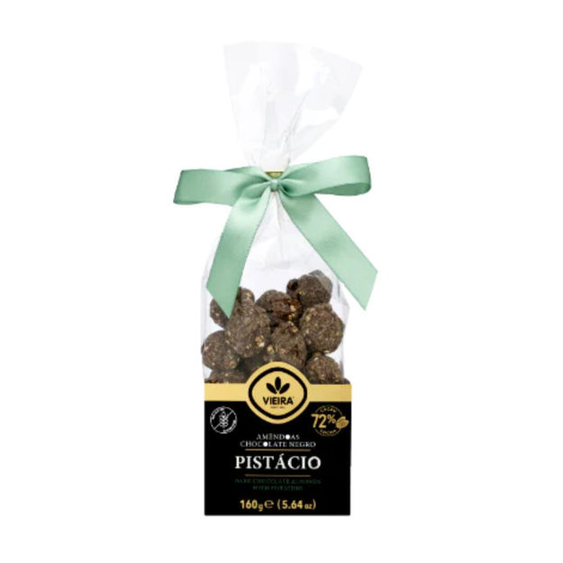 Imagem de Amêndoas Premium Chocolate Preto com Pistache Vieira