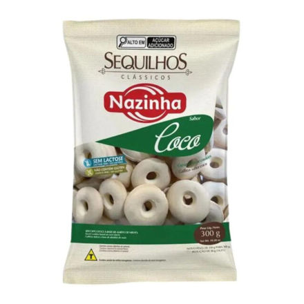 Imagem de Biscoito Sequilhos Nazinha Classico Coco 300g