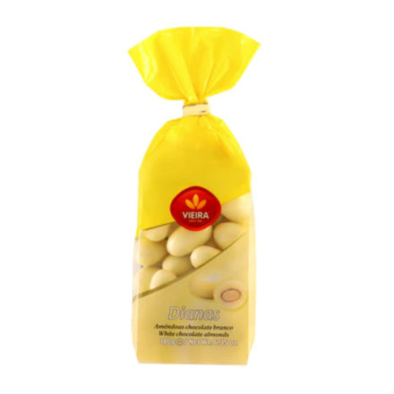 Imagem de Amêndoas Diana com Chocolate Branco Vieira 180g