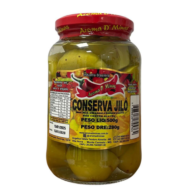 Imagem de Jiló em Conserva Aroma D'Minas 500g