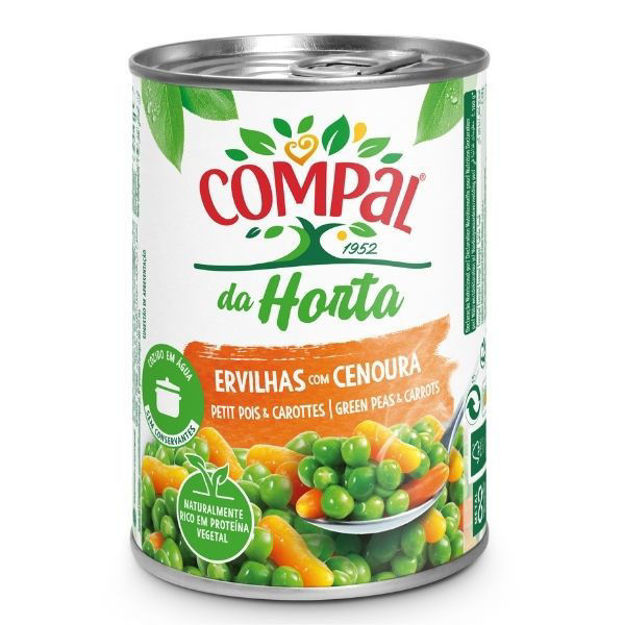 Imagem de Ervilhas Compal Com Cenoura Lata Pq