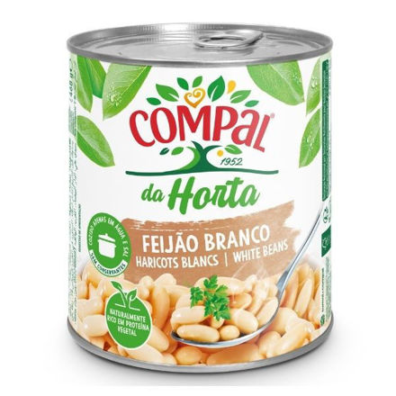 Picture of White Beans In Brine Compal Large Tin 845g