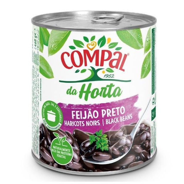 Picture of Black Beans In Brine Compal Large Tin 845g
