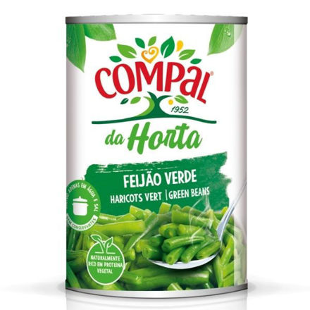 Imagem de Feijão Verde Cozido Compal Lata