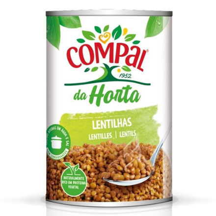 Imagem de Lentilhas Cozidas Compal 410g