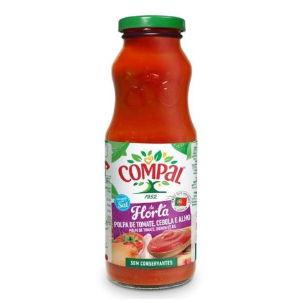 Picture of Tomato Pulp With Onion & Garlic Glass Compal