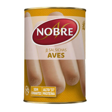 Imagem de Salsichas Nobre Aves Lata
