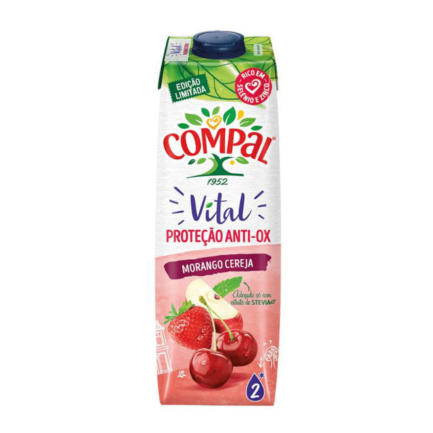 Picture of Compal Vital Strawberry and Cherry Juice 1L