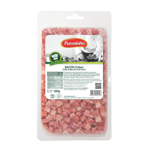 Picture of Smoked Bacon Cubes Porminho 500g