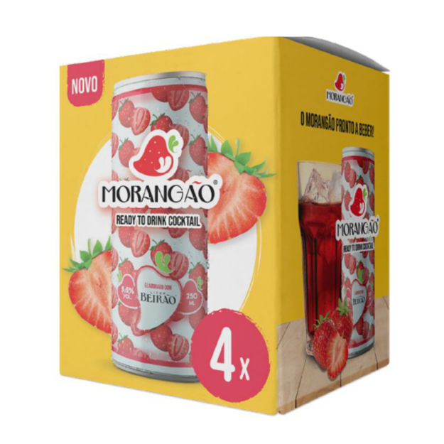 Imagem de Beirao Cocktail Morango Ready To Drink 25cl x 4