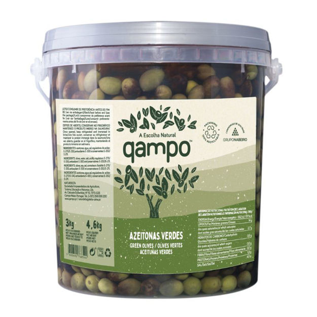 Imagem de Azeitona Qampo Verde – Balde 3kg Net
