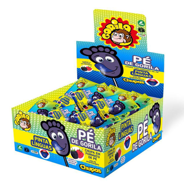 Picture of Gorila Foot Lollipop Forest Fruits Tongue-Coloring