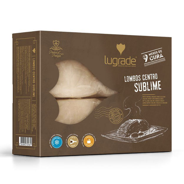 Imagem de Bacalhau Congelado Lombo Centro Sublime Lugrade 1Kg