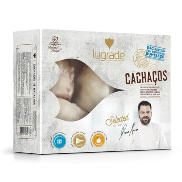 Imagem de Bacalhau Congelado Cachaco Sem Espinha Selecao Chef Diogo Lugrade 600g