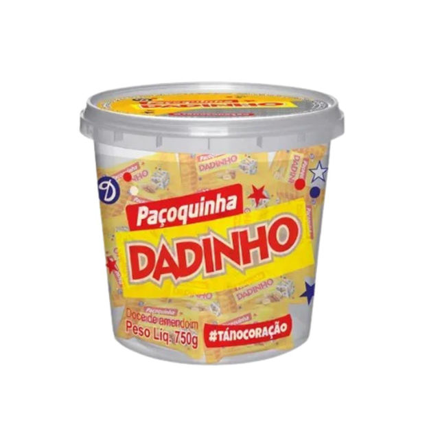 Imagem de Paçoca Tradicional em Rolha Dadinho Pote 15g x 50