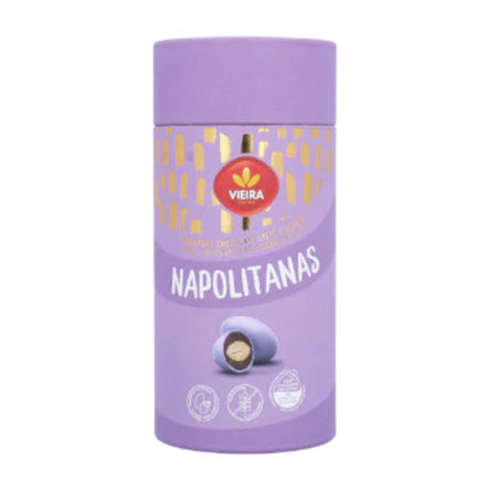 Picture of Vieira Almonds Napolitana Milk Chocolate Tube 180g