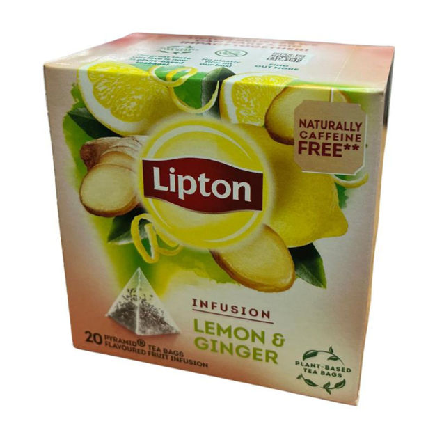 Imagem de Caixa de Chá Lipton Sabor Limão e Gengibre 20g