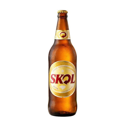 Picture of Skol Pilsen Beer Glass Bottle 60cl
