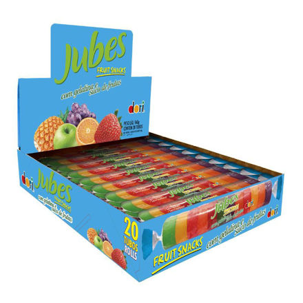 Picture of Dori Jubes Tropical Fruit Gummy Snack Tube