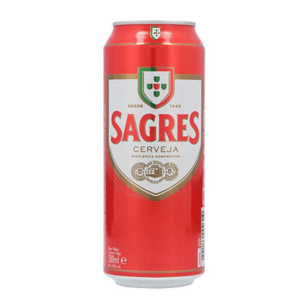 Picture of Sagres Beer Can 50cl 5%