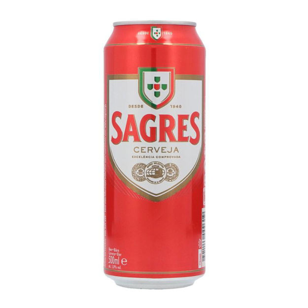 Imagem de Cerveja Sagres Lata 50cl 5% Vol.