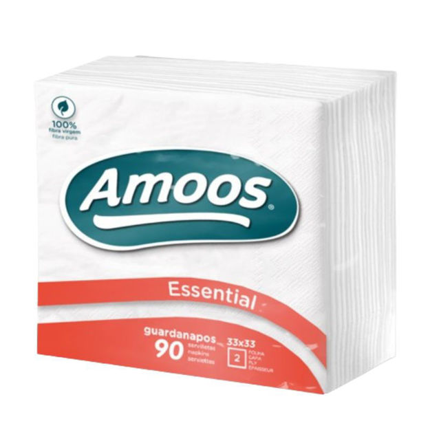 Imagem de Guardanapo Branco 2 Folhas (33 x 33cm) Pack com 90